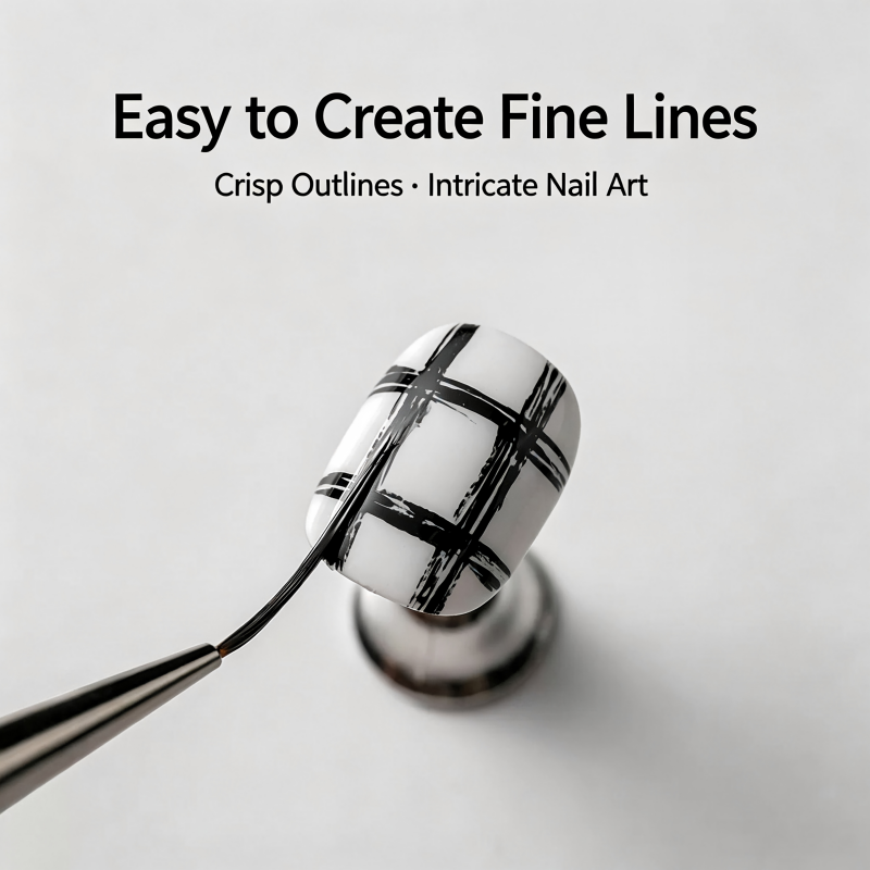 Ultra‑Fine Nail Liner Brush 6‑ - огляд і ціна Tippet Line